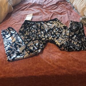 Sequin Velvet leggings